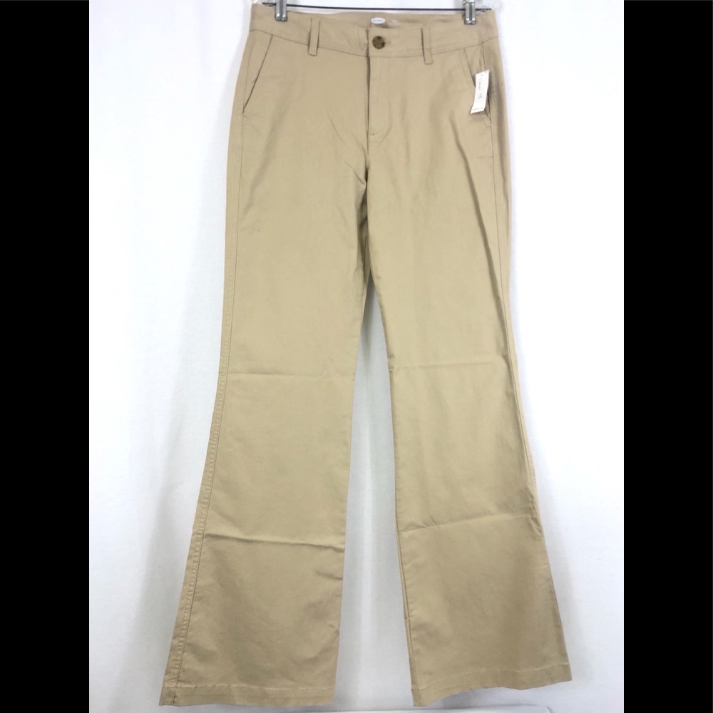 NWT Old Navy khakis 10 L Bootcut flare